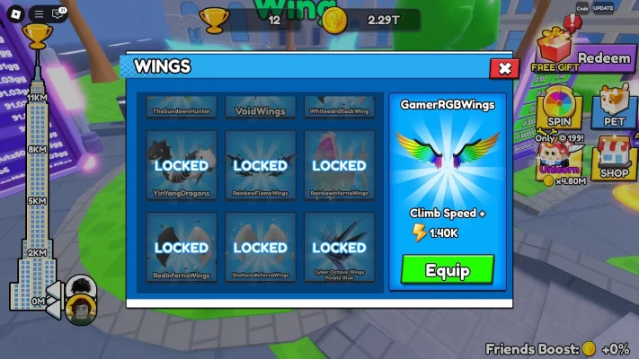 Climb and Jump Tower All Wings